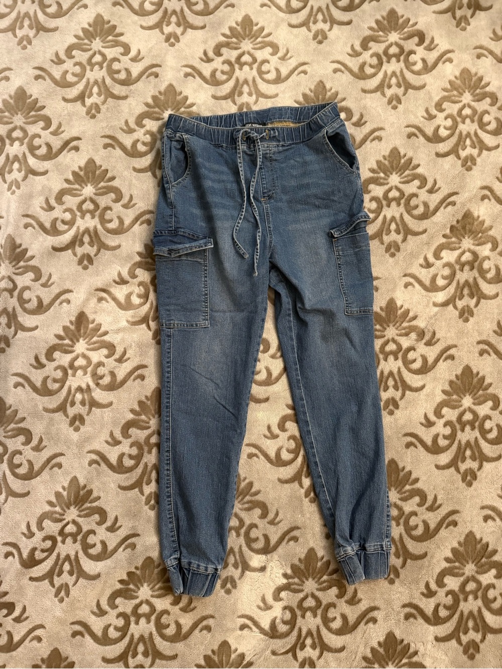 Steve Madden Blue Cargo Jogger Jeans